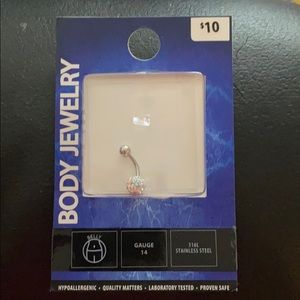 14 Gauge stainless steel belly ring